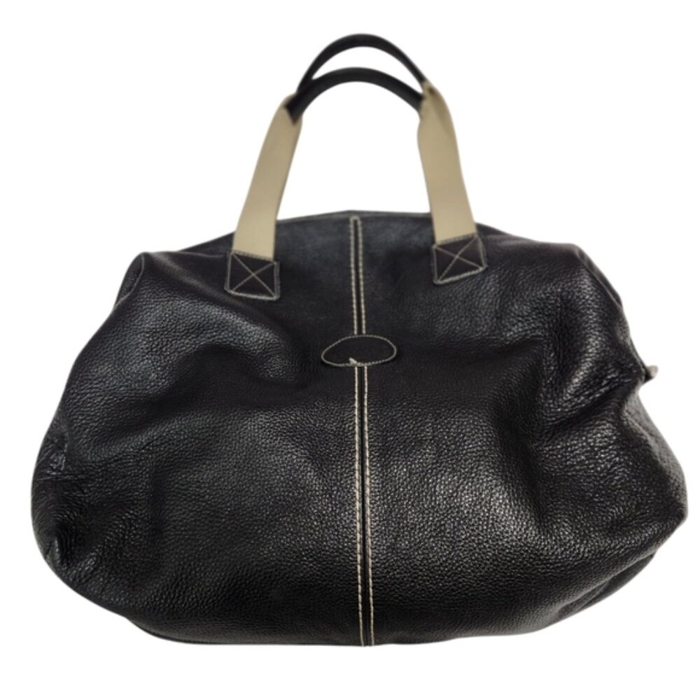 Black Roots Leather women's tote Bag